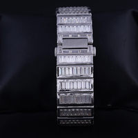 Neues Design Handgefertigte Luxus-Armbanduhr mit Edelstahlgehäuse, Japanischem Uhrwerk, Quadratischem Gehäuse, Saphirglas und Analogem Druckknopf