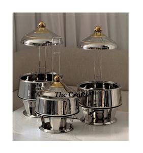 Recipiente para Calentar Comida de Acero Inoxidable con Diseño Elegante, Tapa Colgante, Tamaño y Capacidad Personalizables para Servir Comida en Hoteles, Hogares y Bufés - Product Image 3