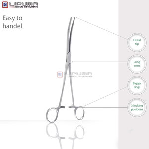 Kelly Hemostatic Forceps 12-Inch Curved Locking Surgical <b>Clamp</b> Artery Forceps Premium Stainless Steel Surgical Instrument - Product Image 6