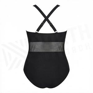 Ensemble de yoga 2 pièces imprimé papillon bleu avec finition dorée, body à col en V profond et jupe portefeuille longueur genou - Product Image 2