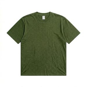Camiseta de Algodón Relajada para Hombre, Manga Corta, Cuello Redondo, Transpirable, Ligera, Informal - Product Image 2