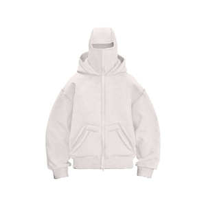 Sudadera con Capucha para Hombre, Cierre de Cremallera, Corte Regular, 100% Algodón, Felpa Francesa, Informal, Color Sólido, Ecológica, para Otoño - Product Image 4