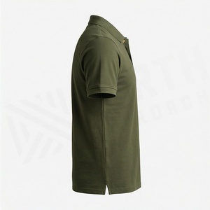 เสื้อโปโลชาย แขนสั้น สกรีนโลโก้ได้ ผ้าถักลายเรียบ ระบายอากาศดี เหมาะสำหรับออกกำลังกาย มีไซส์ใหญ่ เสื้อผ้ากีฬา - Product Image 3