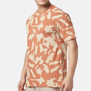 เสื้อยืดผู้ชายทรงปกติ แขนสั้น คอกลม ผ้าถัก โพลีเอสเตอร์/คอตตอน พิมพ์ลายลำลอง เป็นมิตรกับสิ่งแวดล้อม ระบายอากาศได้ดี ไม่เป็นขุย แห้งเร็ว - Product Image 4