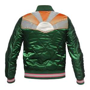 Premium Sunrise Satin <b>Jacket</b> <b>Men</b> Women | Custom Embroidery | Varsity Coach Bomber | OEM Supplier - Product Image 2