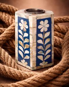 Luxury Eco-Friendly Bone Inlay Handcrafted Durable Modern Art Antique Floral Design Religious Sandalwood Incense <b>Burner</b> Home - Product Image 1