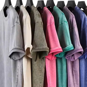 Camisetas de Lona para Hombre, Personalizadas, con Lavado Ácido, Estampadas, Transpirables, Ecológicas, Estilo Urbano, Casual, Manga Corta, para Verano - Product Image 2