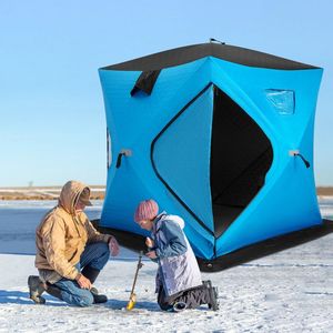 Tenda da Pesca Portatile per 2 Persone con Pareti Imbottite in Cotone - Product Image 6