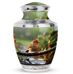Urna Funeraria Negra con Grabado de Foto para Cenizas Humanas Adultas, Diseño Personalizable, Siempre en Nuestros Corazones, Urna Grande Clásica para Adultos - Product Image 6