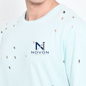 Camiseta Extra Grande para Hombre, Diseño Desgastado, 100% Algodón, Fabricación Personalizada, Gran Cantidad, Cómoda y Transpirable - Product Image 6