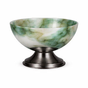 Nouveauté : Magnifique bol décoratif en résine bleu foncé avec base noire pour la décoration de la maison et du bureau, un centre de table époustouflant, dernière nouveauté - Product Image 5