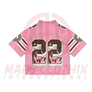 Último Diseño de Camisetas de Fútbol Americano con Logotipo Juvenil, Camiseta de Fútbol Americano de Malla de Alta Calidad para Uso en Equipo - Product Image 2