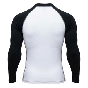 Wholesale Latest Design Solid Color Custom Printed <b>Men</b> <b>s</b> Rash Guard for <b>Swimming</b> MMA Martial Arts Wear - Product Image 2