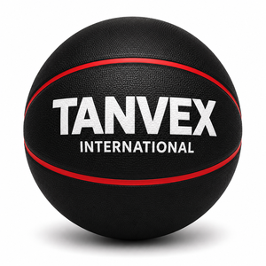 TANVEX Housse de ballon de basketball en PVC, écologique, durable, orange, logo international - Product Image 3