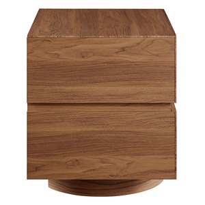 Table de chevet moderne de style mid-century en bois de luxe avec 2 tiroirs, meuble de chambre minimaliste, table d'appoint de rangement pour utilisation au chevet - KALA CONCEPT - Product Image 5