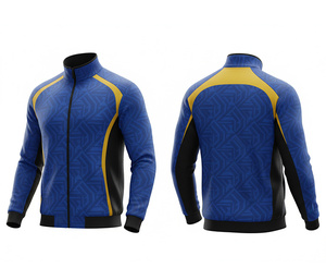 Chaqueta con Cremallera Completa Sublimada Personalizada OEM, Ropa Deportiva para Correr y Hacer Ejercicio, Cálida, Transpirable y de Secado Rápido |   Tallas Hombre Mujer Juvenil - Product Image 1