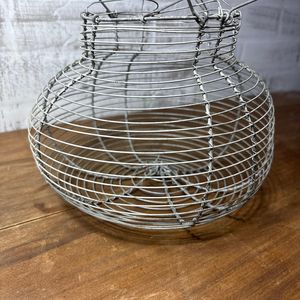 Handmade Style Metal <b>Egg</b> <b>Basket</b>, Rustic <b>Egg</b> Storage for Kitchen Decor - Product Image 4
