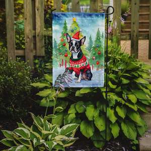 Boston Terrier Christmas <b>Garden</b> Flag Multicolor Decorative Mailbox Flag <b>for</b> Patio Artwork <b>for</b> Yard & Lawn <b>Sign</b> <b>for</b> Flower Beds - Product Image 2