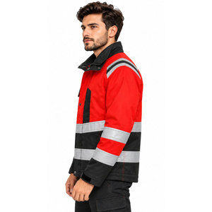 Custom Bulk <b>Mens</b> Hi Vis <b>Reflective</b> Safety Construction Workwear Roadway <b>Jacket</b> <b>Men</b> Sizes Available <b>Men's</b> <b>Jackets</b> - Product Image 3