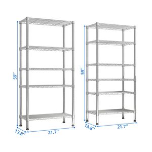 Scaffalatura Regolabile da 19 m con Ripiani in Filo Metallico Certificato NSF, Unità di Stoccaggio Pesante a Più File in Materiale Plastico - Product Image 2