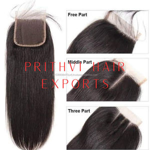 HD Lace 5X5 5X6 Extensions de Cheveux Humains en 27 60 613 Blond Miel Platine Blond Couleurs Remmy Frange Fermeture Fraise Blonde - Product Image 5