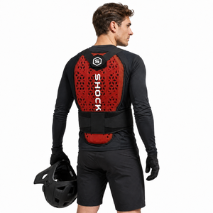 Protection de cyclisme : Protège-dos rembourré, armure de protection respirante en polyester, réglable, souple, professionnelle pour adulte - Product Image 4