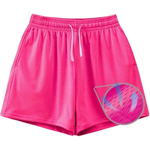 กางเกงขาสั้นออกกำลังกายผ้าตาข่ายสำหรับผู้ชาย พิมพ์โลโก้ได้ น้ำหนักเบา แห้งเร็ว ระบายอากาศดี ดีไซน์สำหรับวิ่งและเล่นกีฬา - Product Image 4