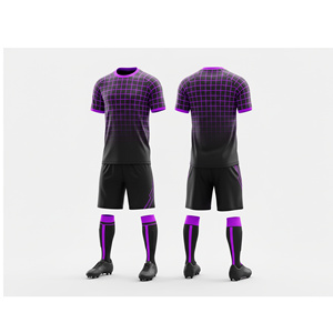 Uniforme de Fútbol Sublimado – Colores y Logotipos Personalizados para Equipos |   Tallas para Hombres, Mujeres y Jóvenes |   Ropa Deportiva Ligera de Secado Rápido para Entrenamiento - Product Image 3