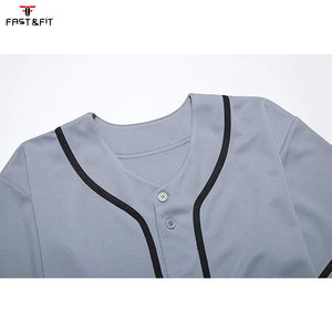 เสื้อเบสบอลตาข่ายระบายอากาศชุดกีฬาชุดทีม - Product Image 6