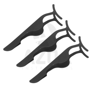 Pinzas Profesionales para Extensión de Pestañas, de Acero Inoxidable con Recubrimiento Negro, Punta Lisa, Agarre Perfecto, Precisión para Salón - Product Image 5