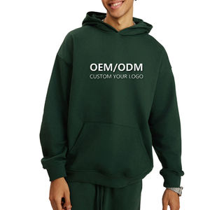 Fabricantes de sudaderas con capucha unisex personalizadas de algodón 100% grueso para marcas de ropa |   Suéter de Invierno con Hombros Caídos |   Color Sólido - Product Image 1