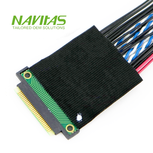 Câble LVDS personnalisé à 30 broches, assemblage de carte d'interface vers connecteur d'affichage, faisceau de câbles pour applications LCD industrielles - Product Image 3