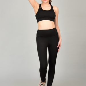 Conjunto Deportivo de Alta Calidad para Entrenamiento, Leggings de Cintura Alta, Camiseta de Manga Larga, Ropa Deportiva para Gimnasio, Ropa Deportiva para Mujer, Conjunto de Yoga - Product Image 1