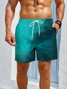 Shorts de plage pour hommes de haute qualité, séchage rapide, respirants, extensibles, pour la natation, vêtements d'été, tissu 100% polyester, vêtements décontractés, vente en gros - Product Image 2