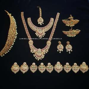 Nova Mart Fashion & Costume Jewelry Sets Alloy with Gold Plating Oxidized Polish Finish Casual Style Made in India - Product Image 1
