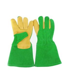 Gants de soudage TIG en cuir de vachette résistant à la chaleur élevée, gants de sécurité industriels pour travaux de construction et de soudage - Product Image 4