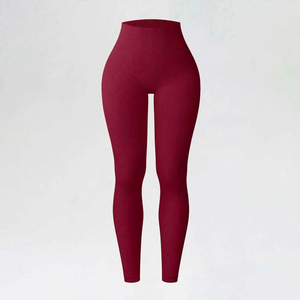 Seamless High Waist Gym <b>Leggings</b> Ladies Running Tummy Control <b>Butt</b> <b>Lifting</b> Four-Way Stretch Quick Dry Breathable Polyester Yoga - Product Image 1