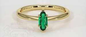 Esmeralda Verde Natural y Creada en Laboratorio, Corte Marquesa, Gema Suelta, Tamaños Personalizados para Suministro de Joyería - Product Image 2