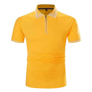 Polo à manches courtes pour homme, en coton respirant, décontracté, pour le bureau ou le golf, logo personnalisé, vente en gros, vêtements à marque privée - Product Image 1