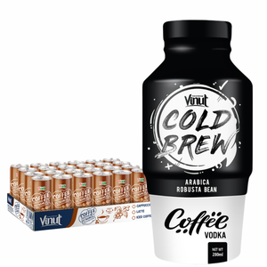 Bebida de Café Estilo Espresso Lista para Beber, 330 ml, Lata de Aluminio de 24 Unidades, Sin Azúcar Añadido, VINUT para Importadores y Mayoristas Globales - Product Image 1