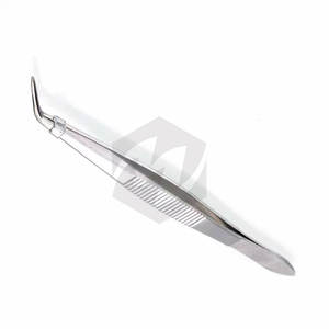 Pinzas Quirúrgicas de Acero Inoxidable de Grado Quirúrgico con Punta Angulada Serrada de 16 cm, Pinzas para Algodón Quirúrgico Dental, Certificación CE - Product Image 4