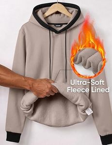 Sudaderas con Capucha Personalizadas con Logotipo, de Alta Calidad, 300 GSM, Forro Polar Grueso de Poliéster/Algodón, Cuello en V, para Hombre, Ropa de Calle de Invierno - Product Image 5