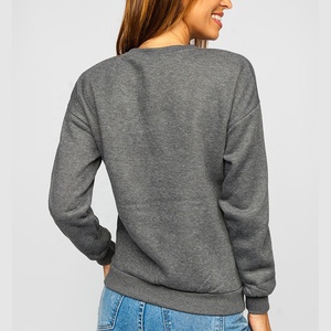 Sudadera de Forro Polar con Cuello Redondo y Bordado Frontal Personalizado OEM para Mujer, Transpirable, Estilo Urbano, Informal, para Primavera, Verano, Otoño e Invierno - Product Image 3
