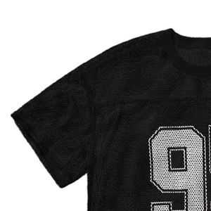 Maillot de football américain rétro personnalisé, coupe courte, style streetwear, coupe ample, en mesh, vente en gros, avec option OEM - Product Image 6