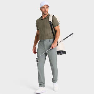 Nuevos Pantalones de Golf para Hombre al por Mayor de Alta Calidad, Pantalones Rectos de Mezcla de Algodón para Golf - Product Image 2