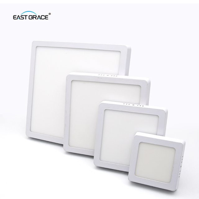 300*300mm 24W Tri Color Slim Surface Square LED Panel Light B 3000K 4000K 6000K Hall Store Lighting