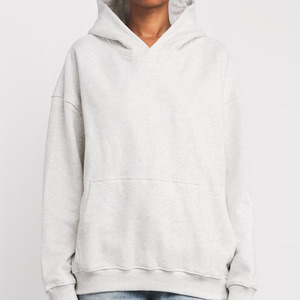 เสื้อฮู้ดดี้สีเทาอ่อนทรงโอเวอร์ไซส์ ผ้าโพลีเอสเตอร์/เรยอนเนื้อนุ่ม ทรงหลวม กระเป๋าเรียบง่าย ใส่ได้ทั้งชายและหญิง เหมาะสำหรับฤดูหนาว สวมใส่สบายๆ ในชีวิตประจำวัน - Product Image 2