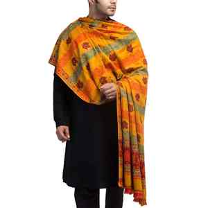 Elegante Chal de Lana Pashmina Estampado, Suave y Cálido, Diseño Sólido Hecho a Mano, Envoltura de Invierno Transpirable de Lujo para Vestimenta Formal Masculina - Product Image 4
