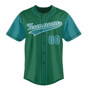 Hochwertige Neueste Großhandels-Anpassbare Baseball-Trikots OEM 100% Polyester Bedruckte Sublimations-Baseball-Trikots für Herren - Product Image 5