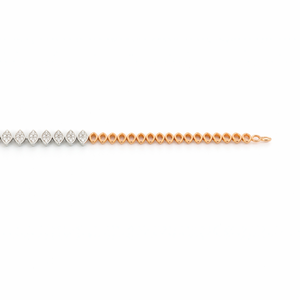 18ct Gold White <b>Crystal</b> Marquise Link <b>Bracelet</b> for Women Elegant Slim Chain Jewelry Wedding Party Daily Wear Gift - Product Image 4
